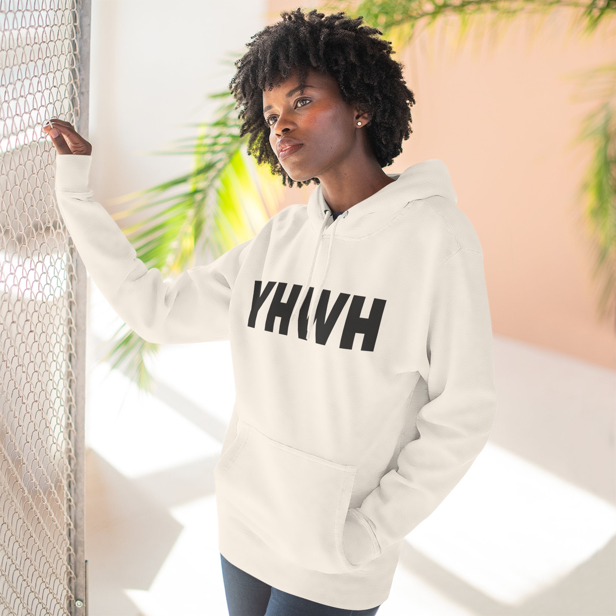 Faith-Inspired Fleece Hoodie, YHWH Hoodie, Christian Sweatshirt, Inspirational Gift, Cozy Religious Apparel, Proverbs 3:5-6