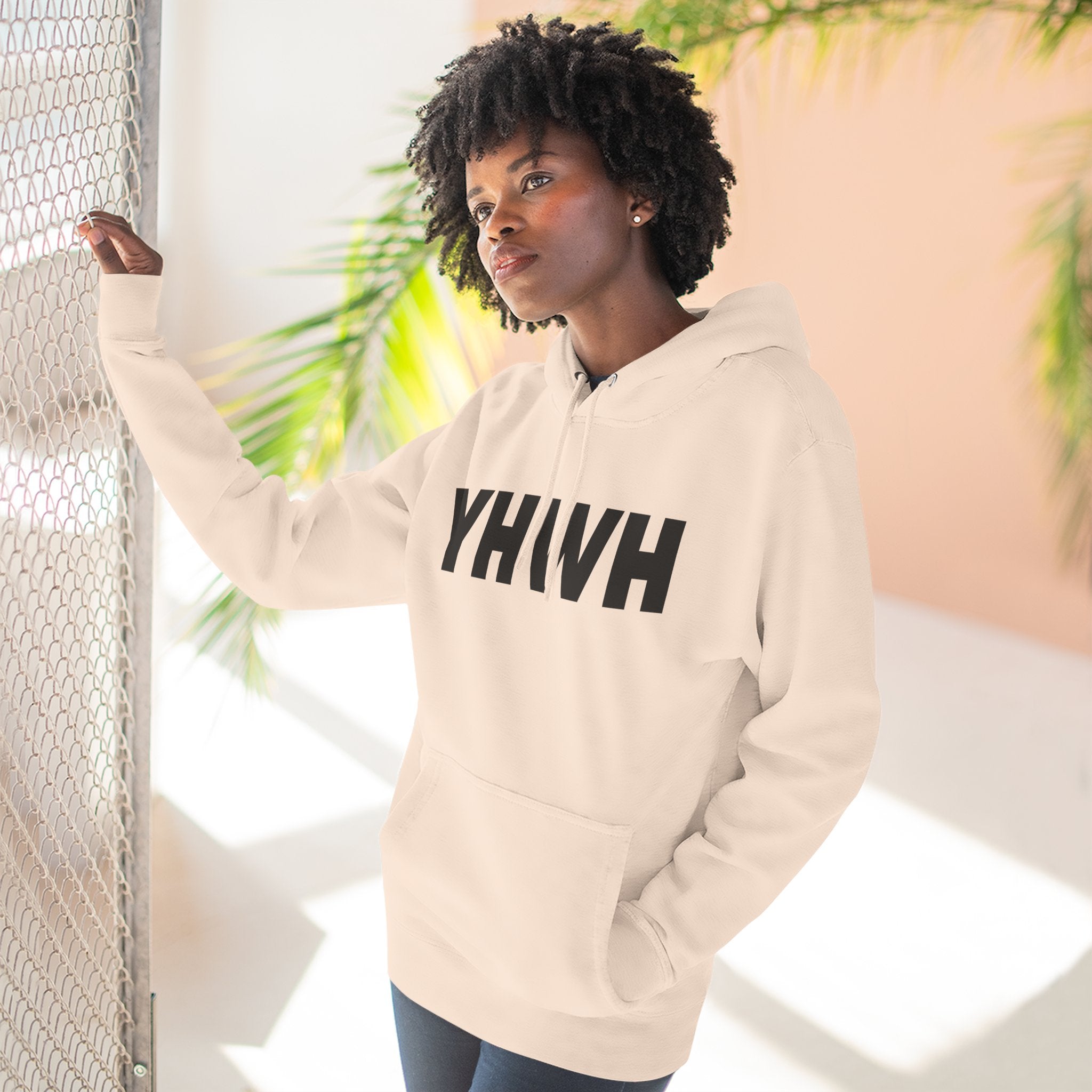 Three-Panel Fleece Hoodie