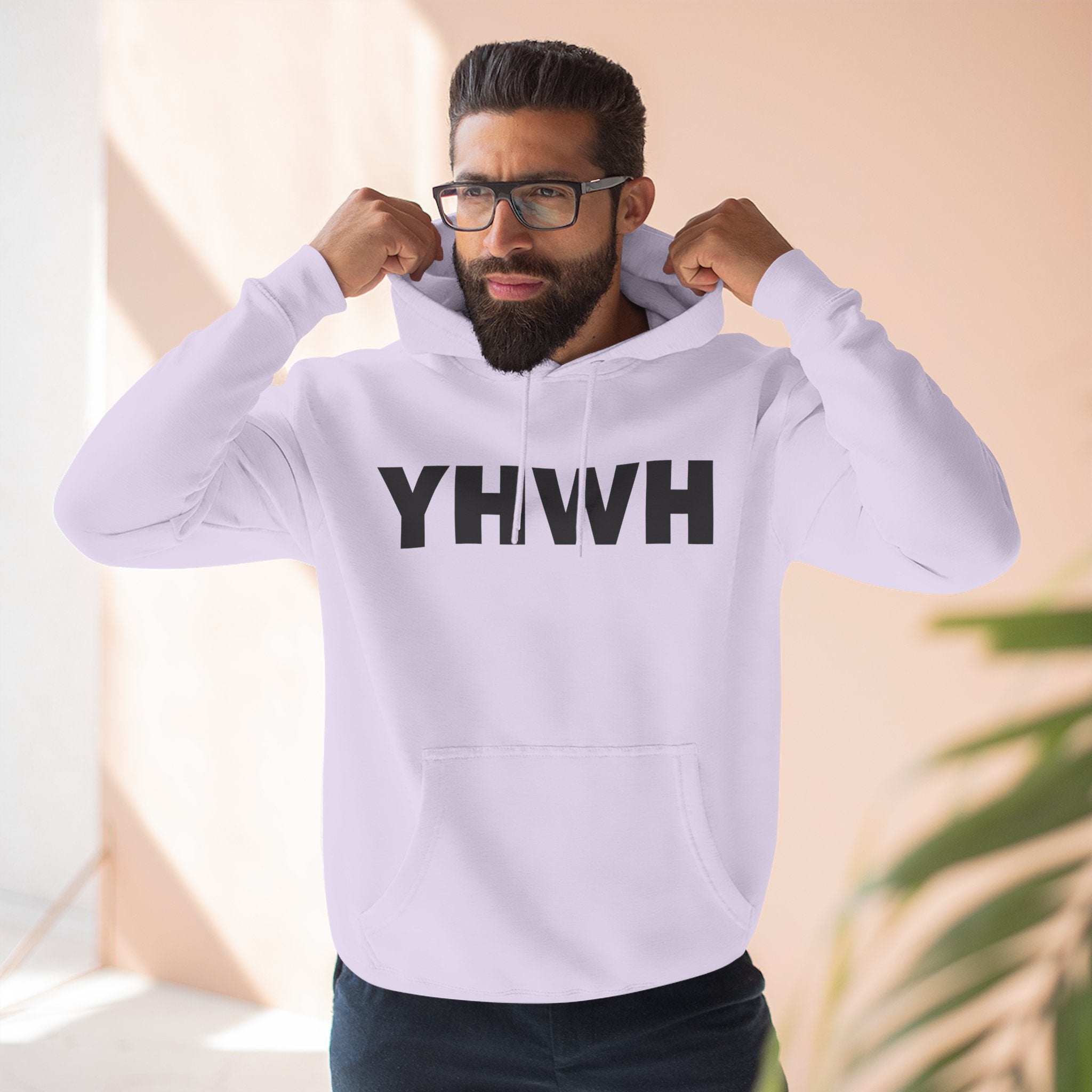 Faith-Inspired Fleece Hoodie, YHWH Hoodie, Christian Sweatshirt, Inspirational Gift, Cozy Religious Apparel, Proverbs 3:5-6