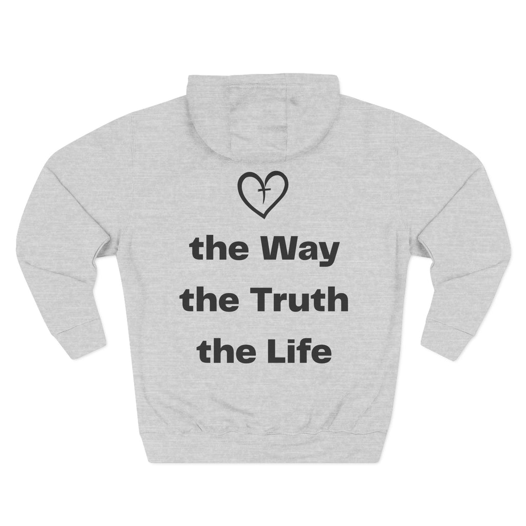 Three-Panel Fleece Hoodie