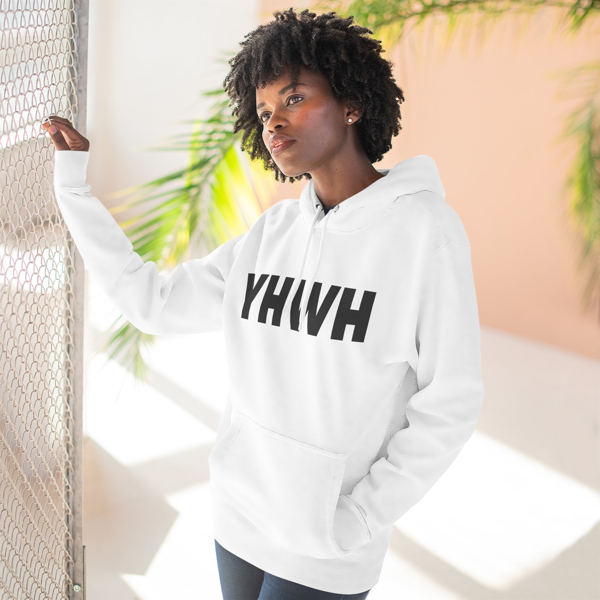 Faith-Inspired Fleece Hoodie, YHWH Hoodie, Christian Sweatshirt, Inspirational Gift, Cozy Religious Apparel, Proverbs 3:5-6