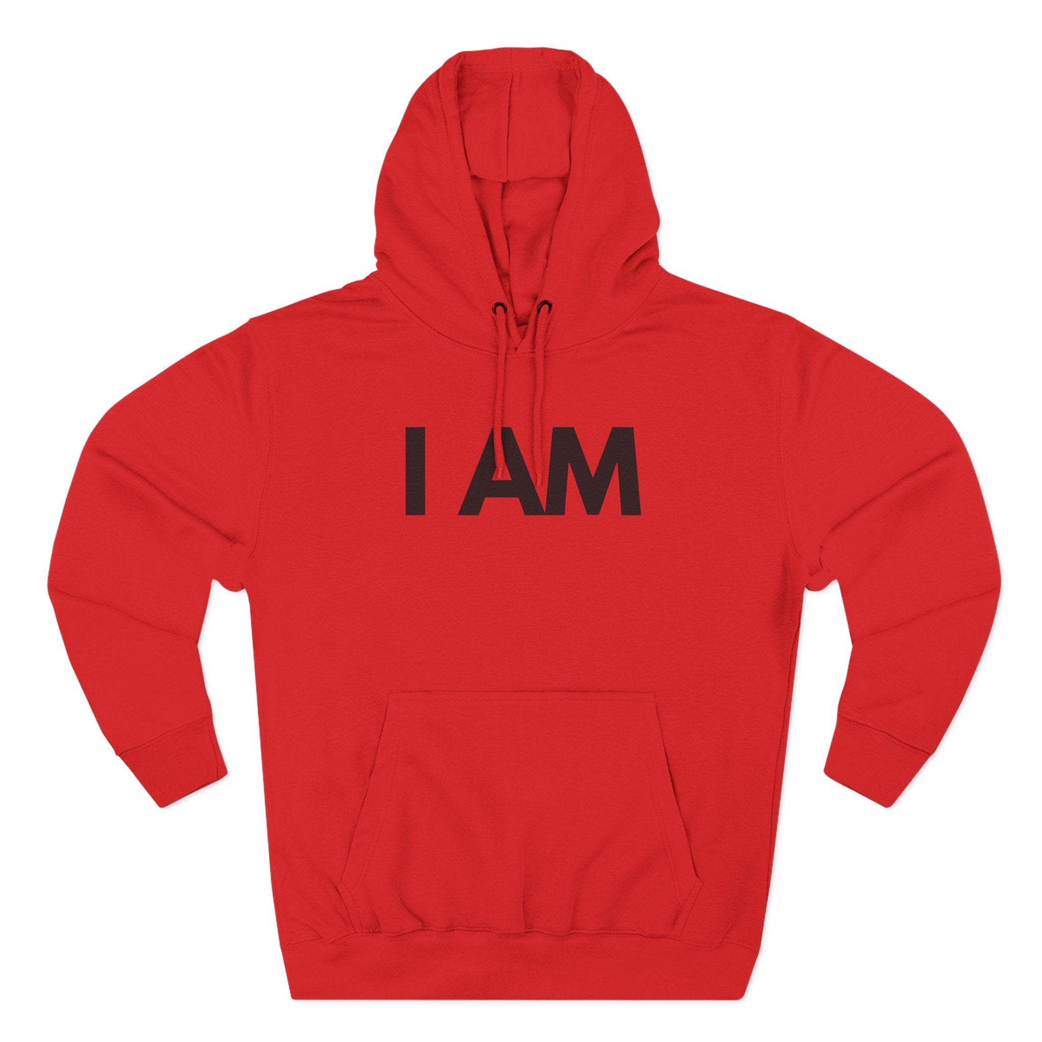 Fleece Hoodie with I AM Cross Crown Proverbs 3:4-5