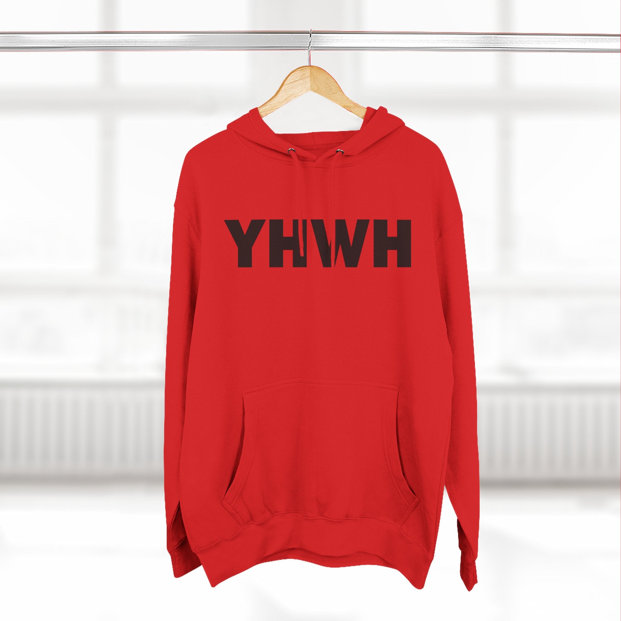 Faith-Inspired Fleece Hoodie, YHWH Hoodie, Christian Sweatshirt, Inspirational Gift, Cozy Religious Apparel, Proverbs 3:5-6