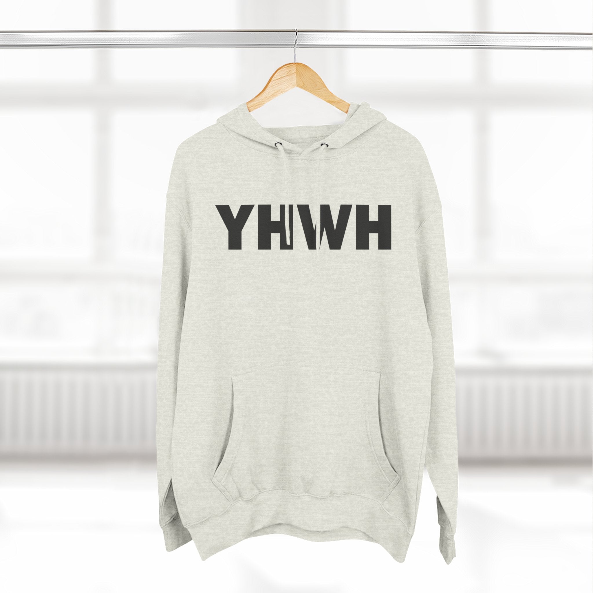 Three-Panel Fleece Hoodie