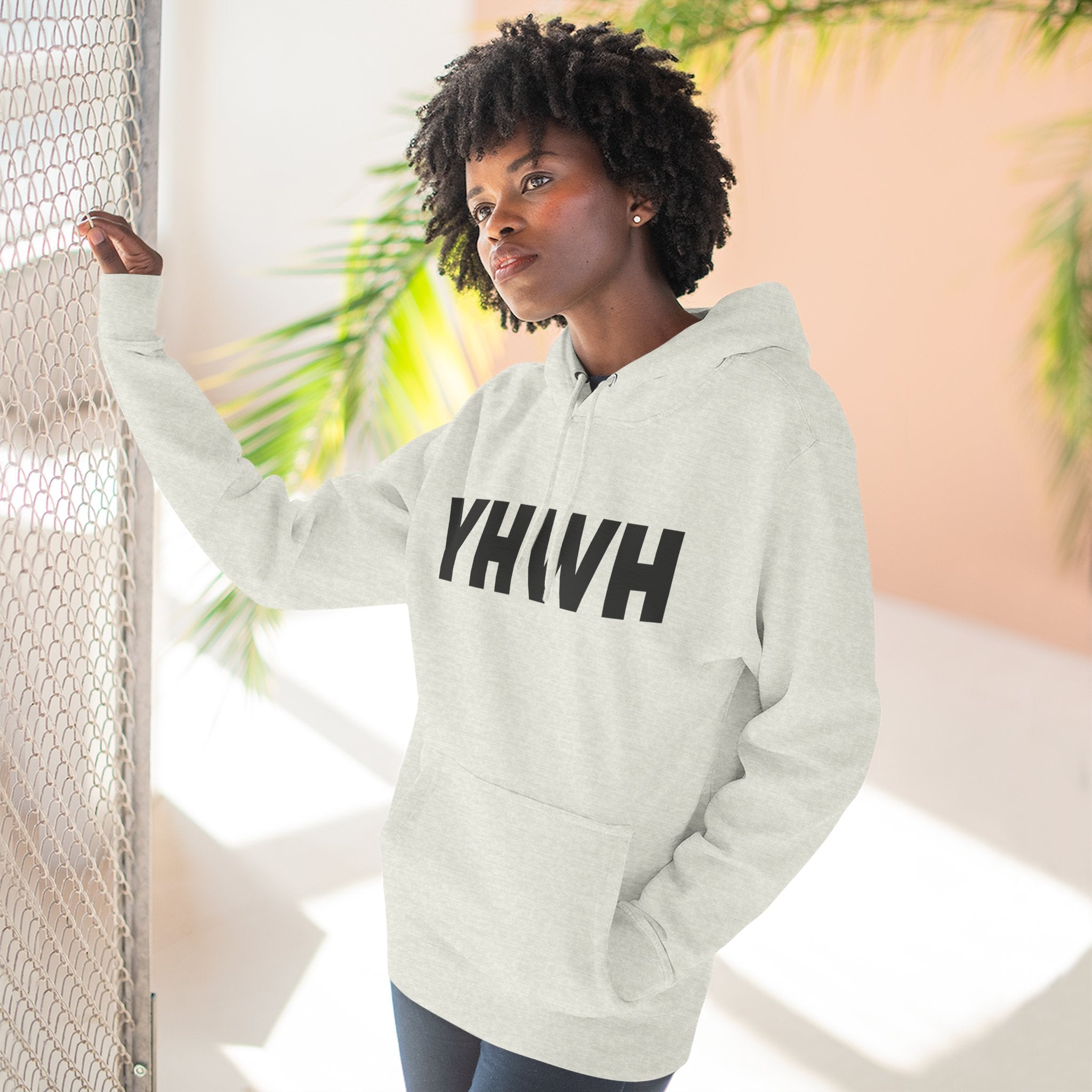 Faith-Inspired Fleece Hoodie, YHWH Hoodie, Christian Sweatshirt, Inspirational Gift, Cozy Religious Apparel, Proverbs 3:5-6