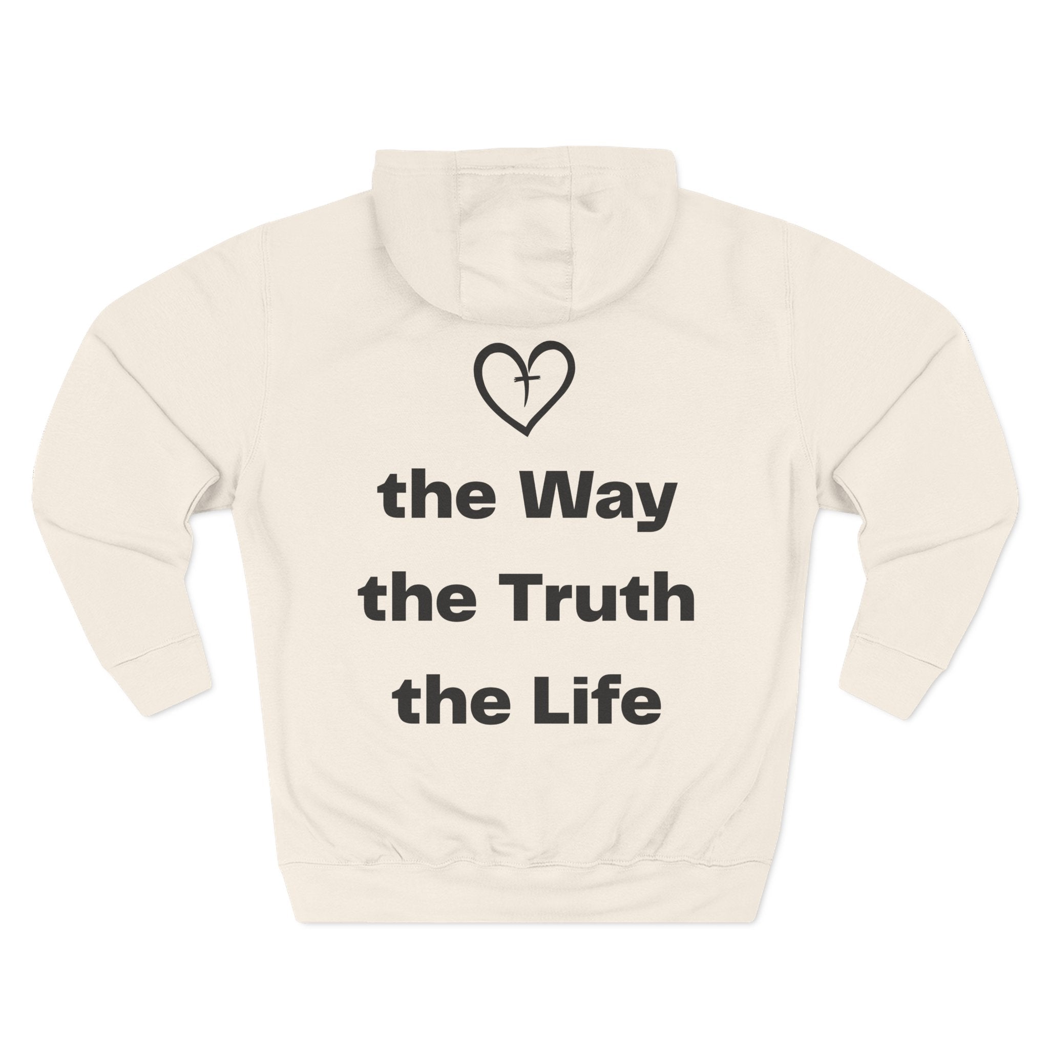 Three-Panel Fleece Hoodie