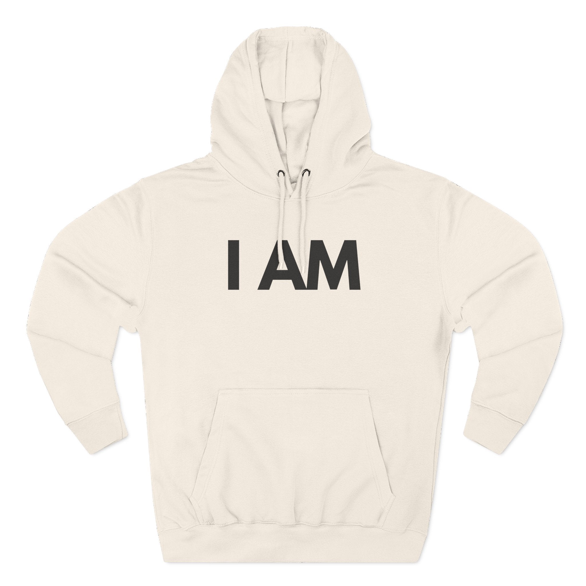 Fleece Hoodie with I AM Cross Crown Proverbs 3:4-5