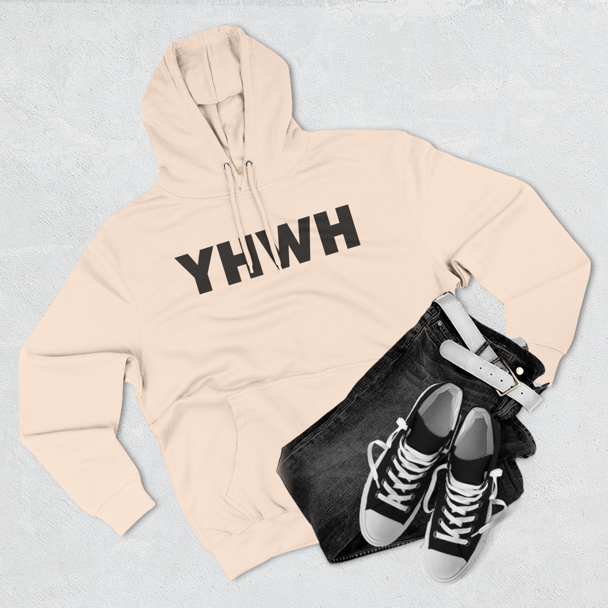 Three-Panel Fleece Hoodie