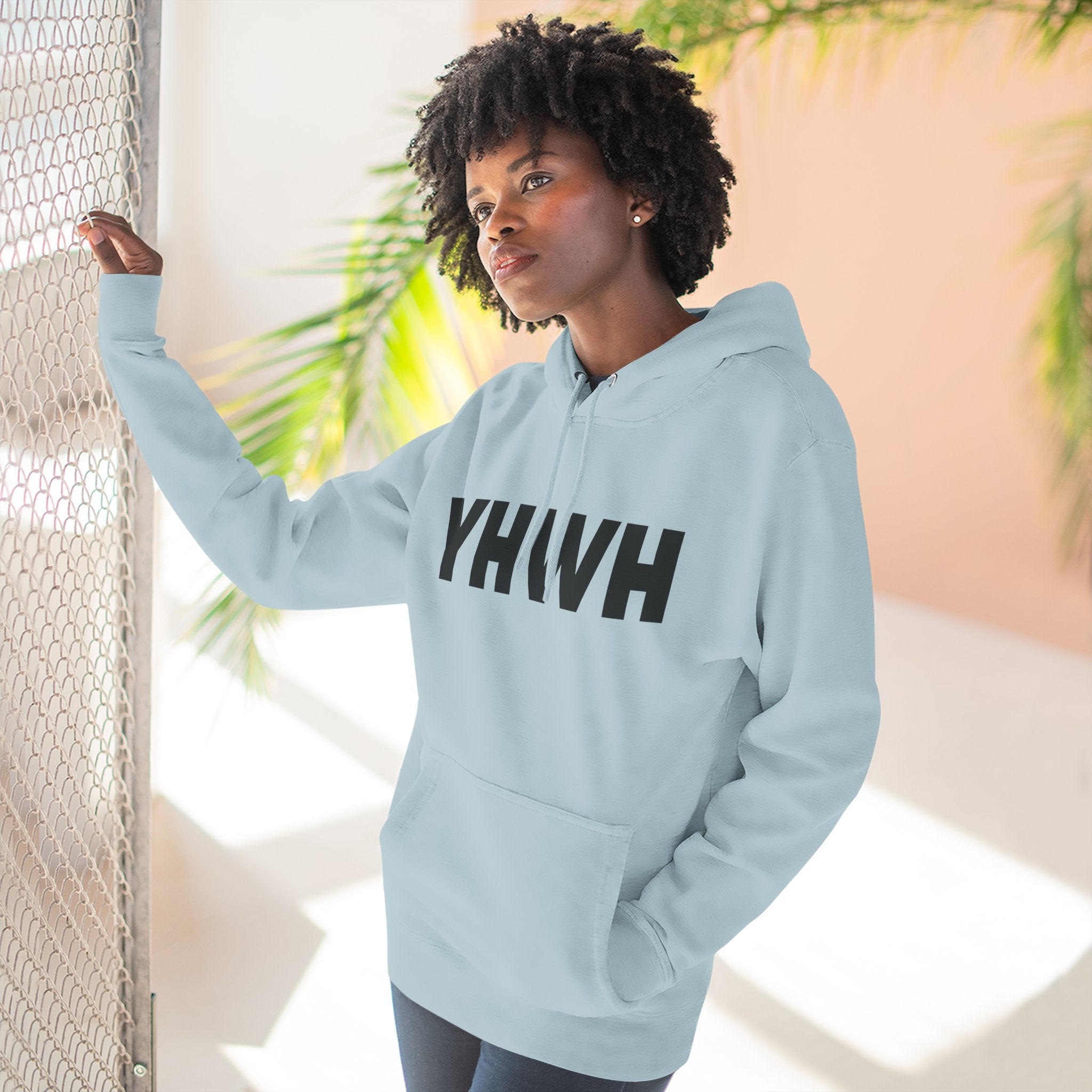 Faith-Inspired Fleece Hoodie, YHWH Hoodie, Christian Sweatshirt, Inspirational Gift, Cozy Religious Apparel, Proverbs 3:5-6