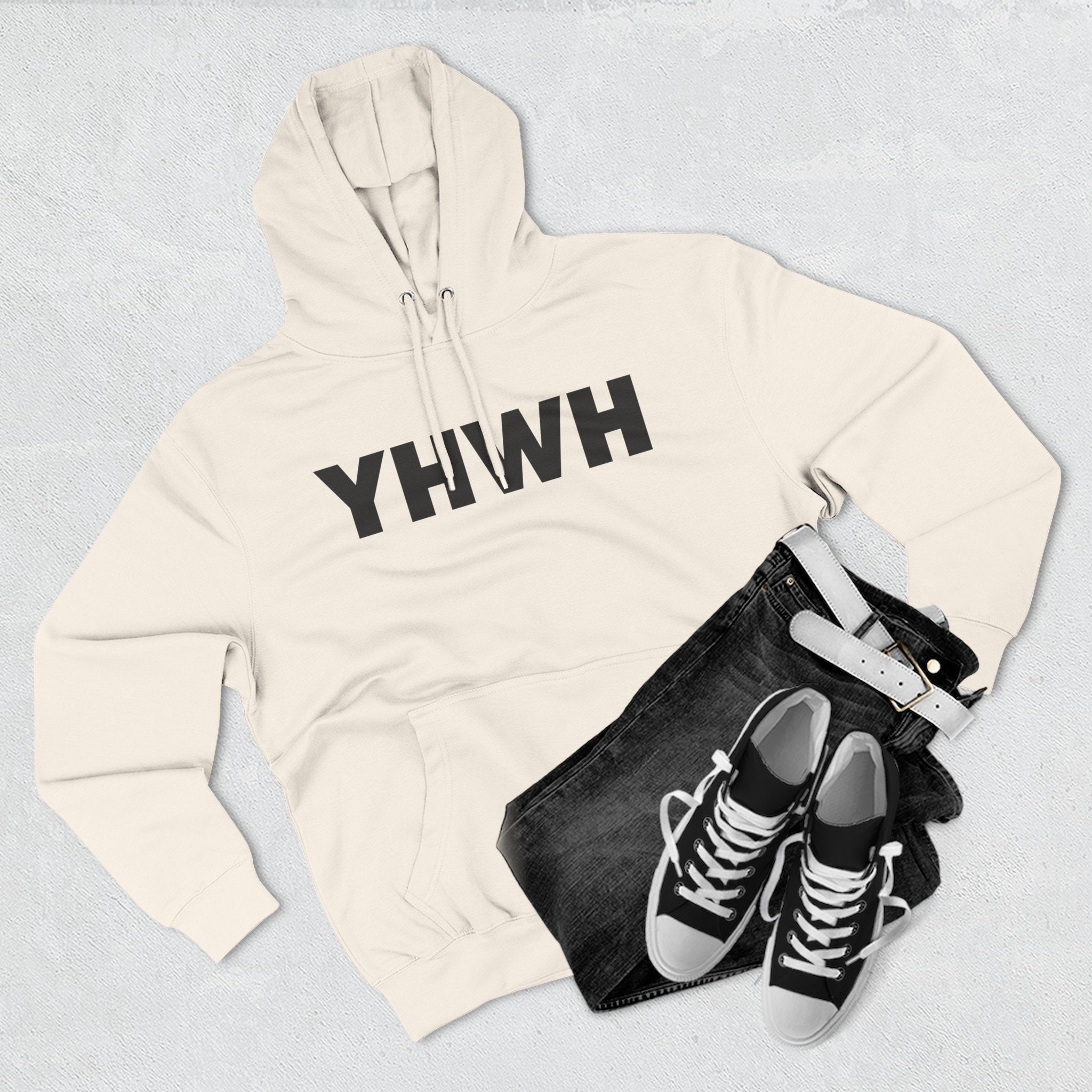 Faith-Inspired Fleece Hoodie, YHWH Hoodie, Christian Sweatshirt, Inspirational Gift, Cozy Religious Apparel, Proverbs 3:5-6