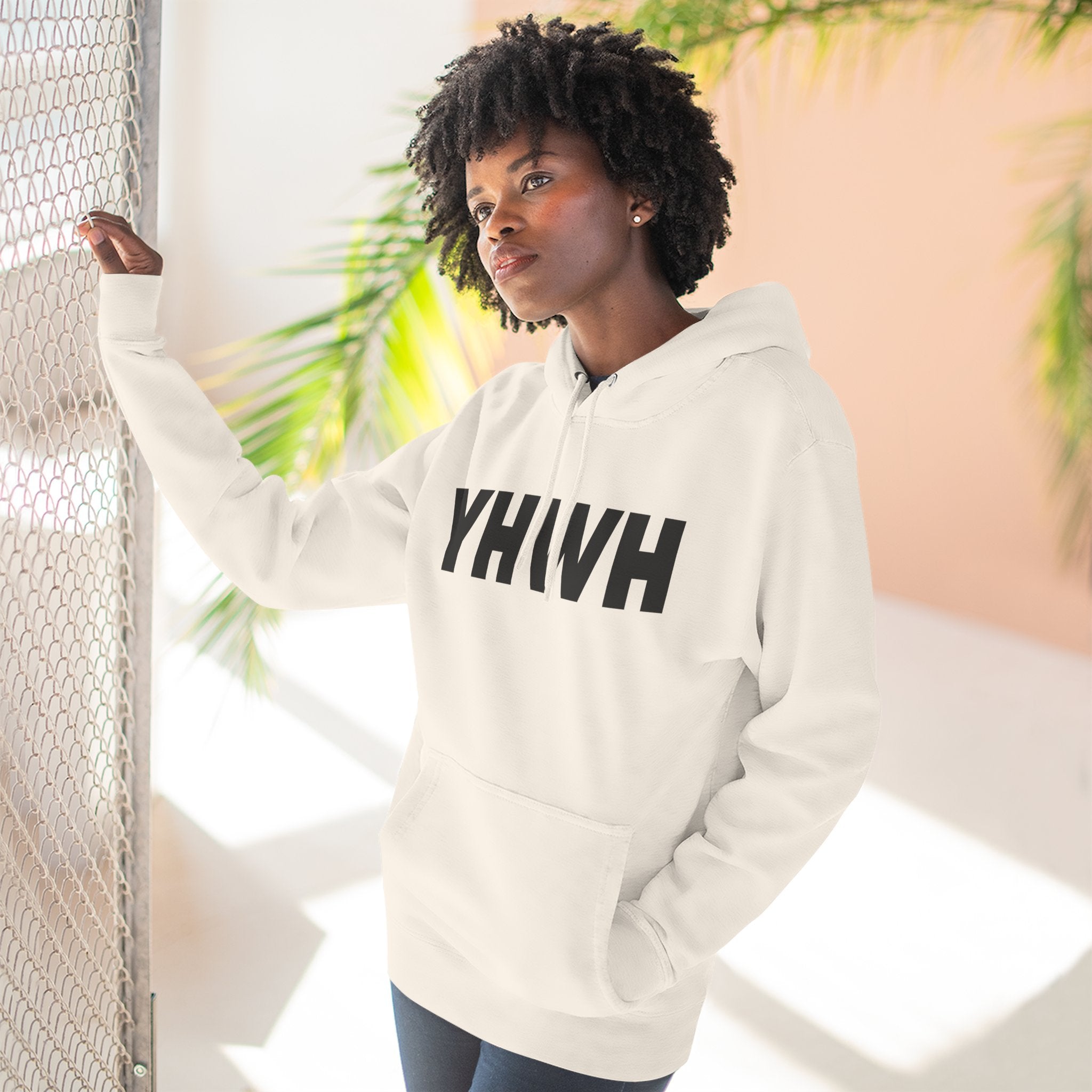 Three-Panel Fleece Hoodie