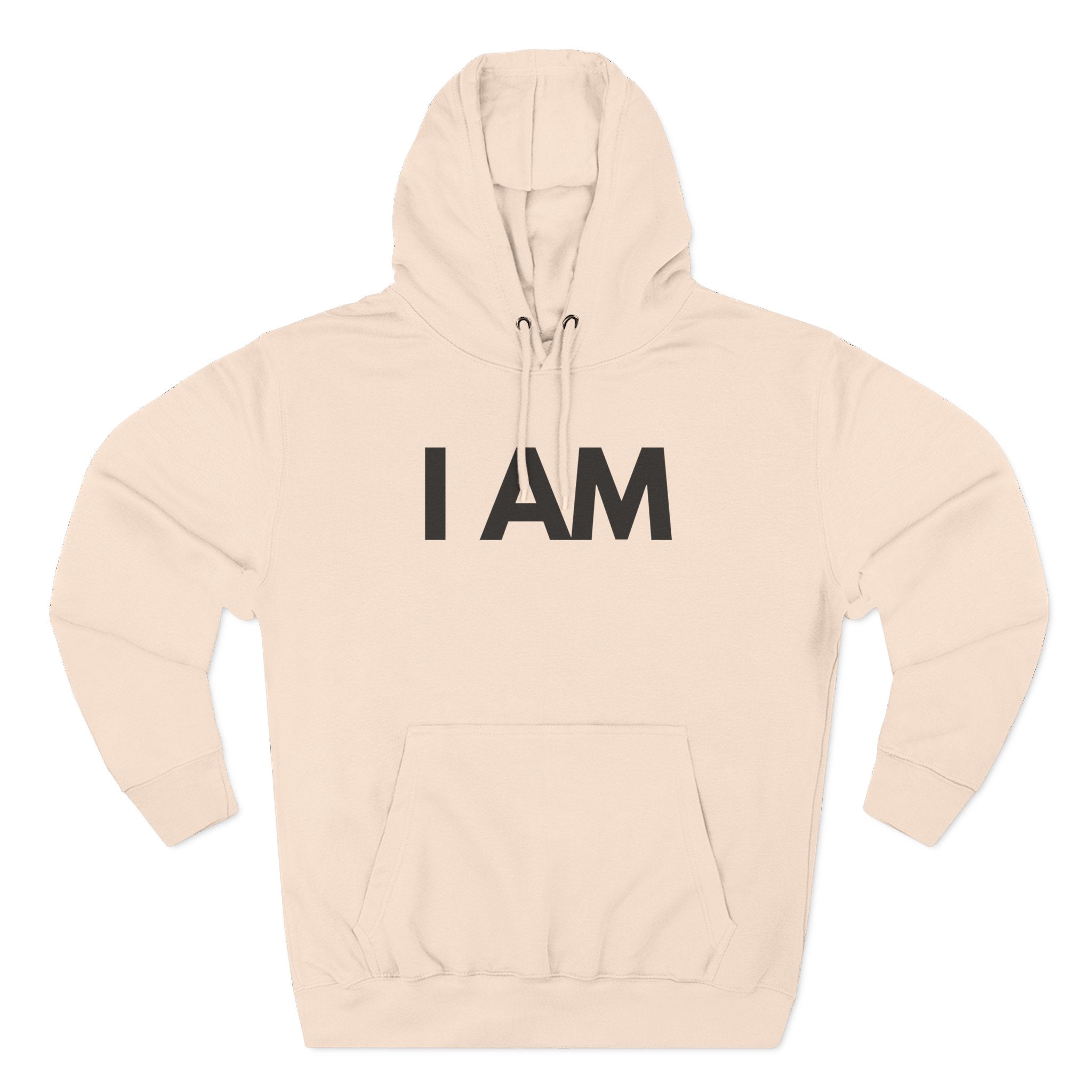 Fleece Hoodie with I AM Cross Crown Proverbs 3:4-5