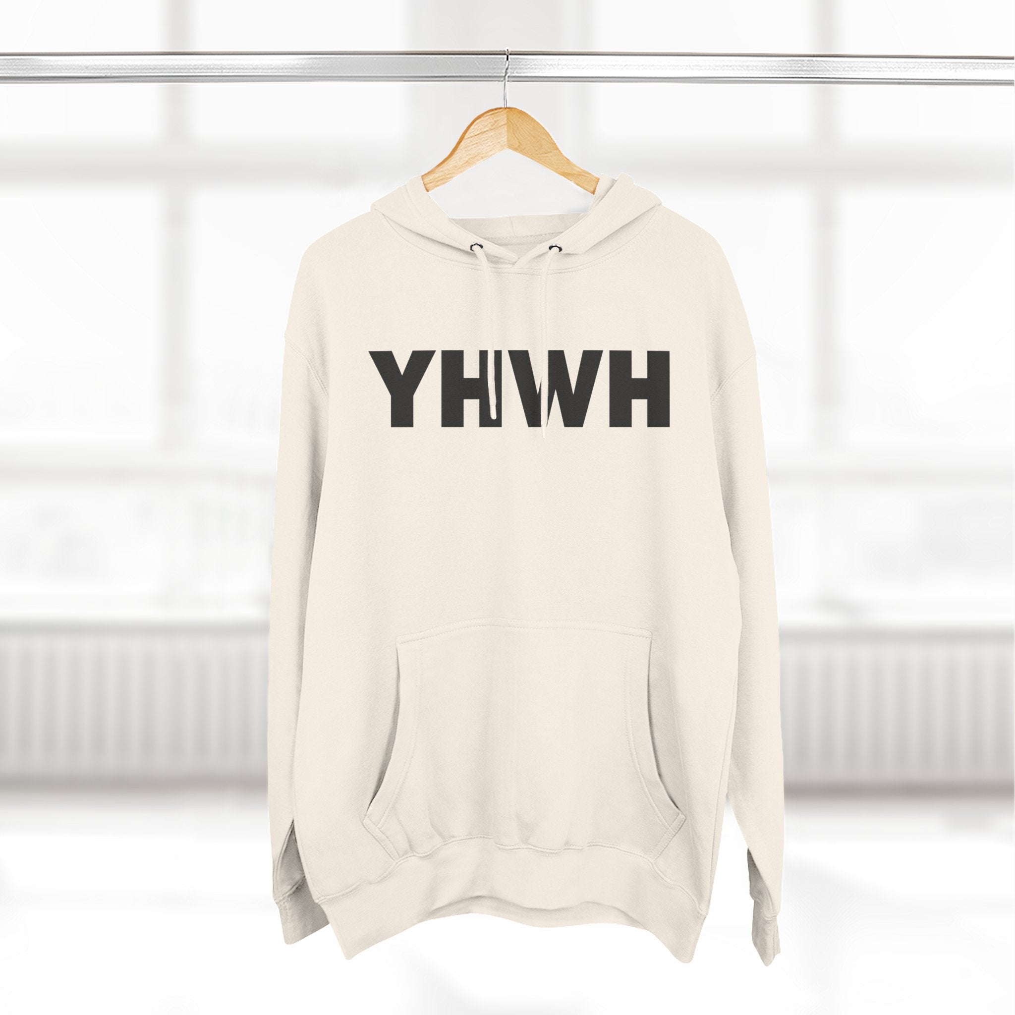 Three-Panel Fleece Hoodie