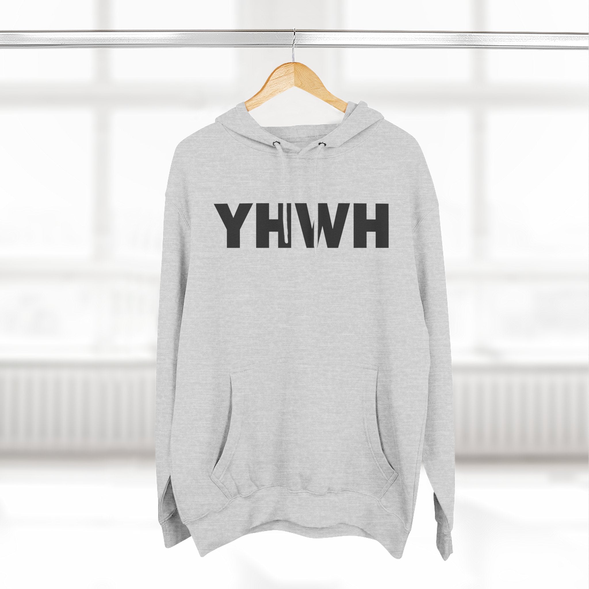 Three-Panel Fleece Hoodie