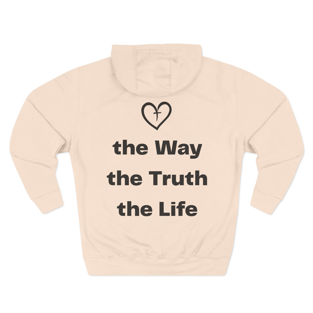 Three-Panel Fleece Hoodie