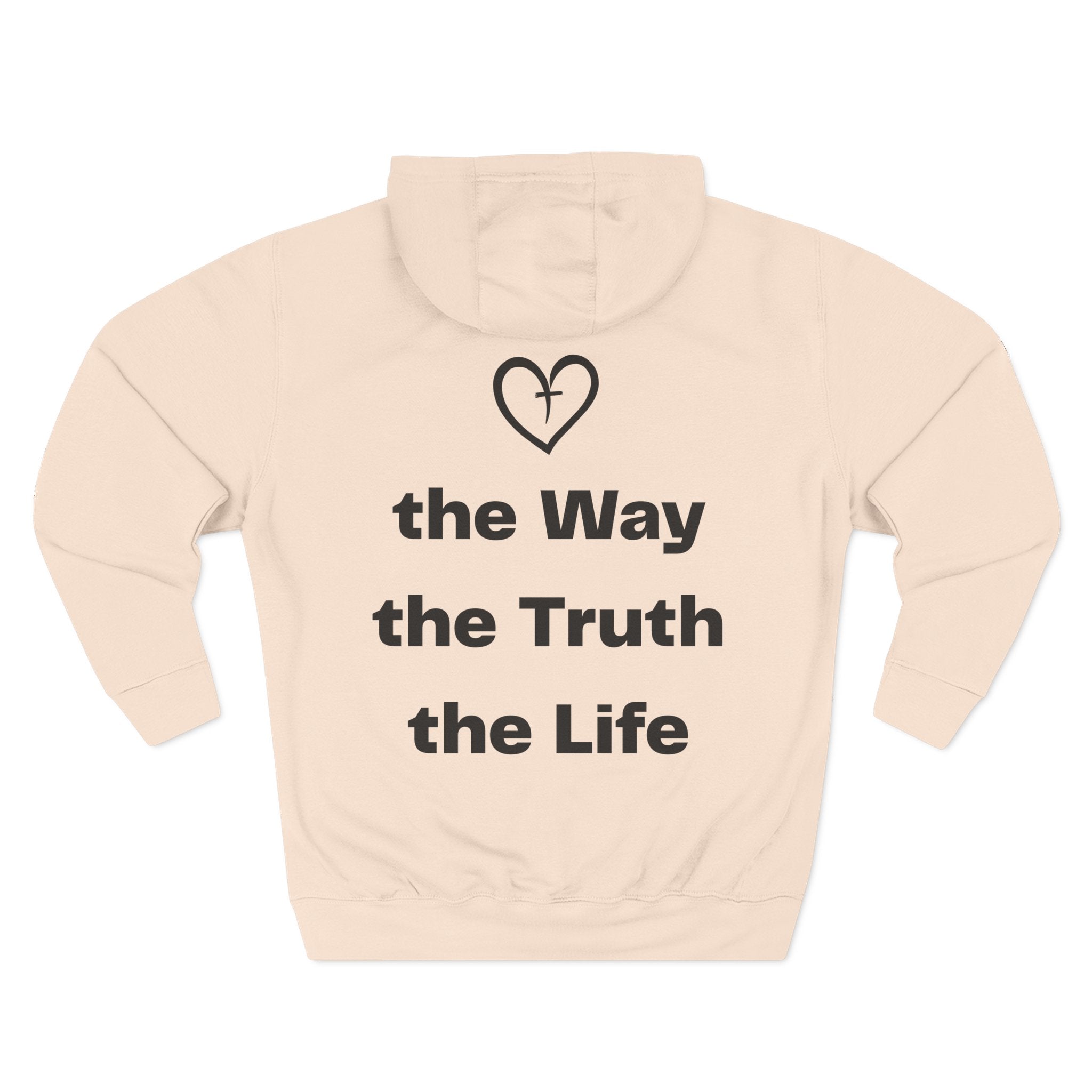 Three-Panel Fleece Hoodie