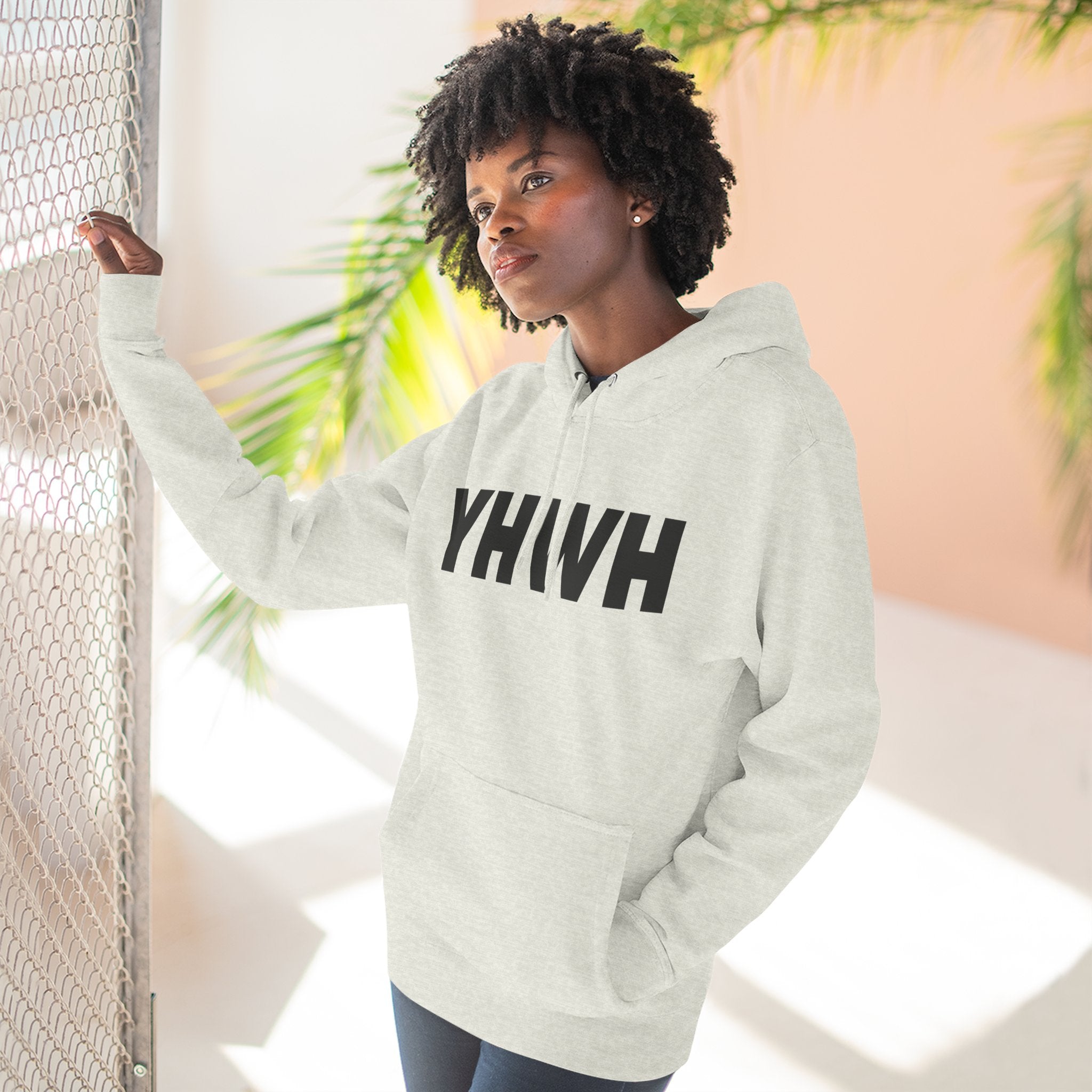 Three-Panel Fleece Hoodie