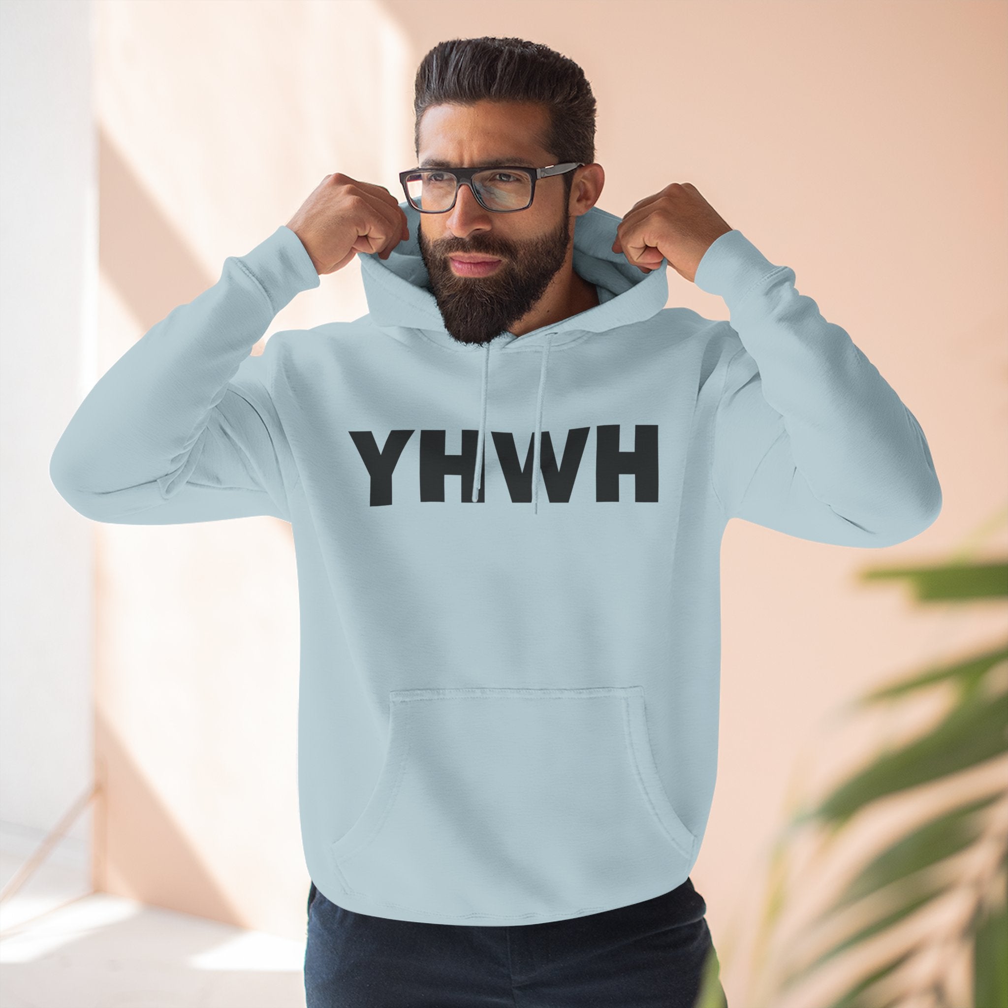 Faith-Inspired Fleece Hoodie, YHWH Hoodie, Christian Sweatshirt, Inspirational Gift, Cozy Religious Apparel, Proverbs 3:5-6
