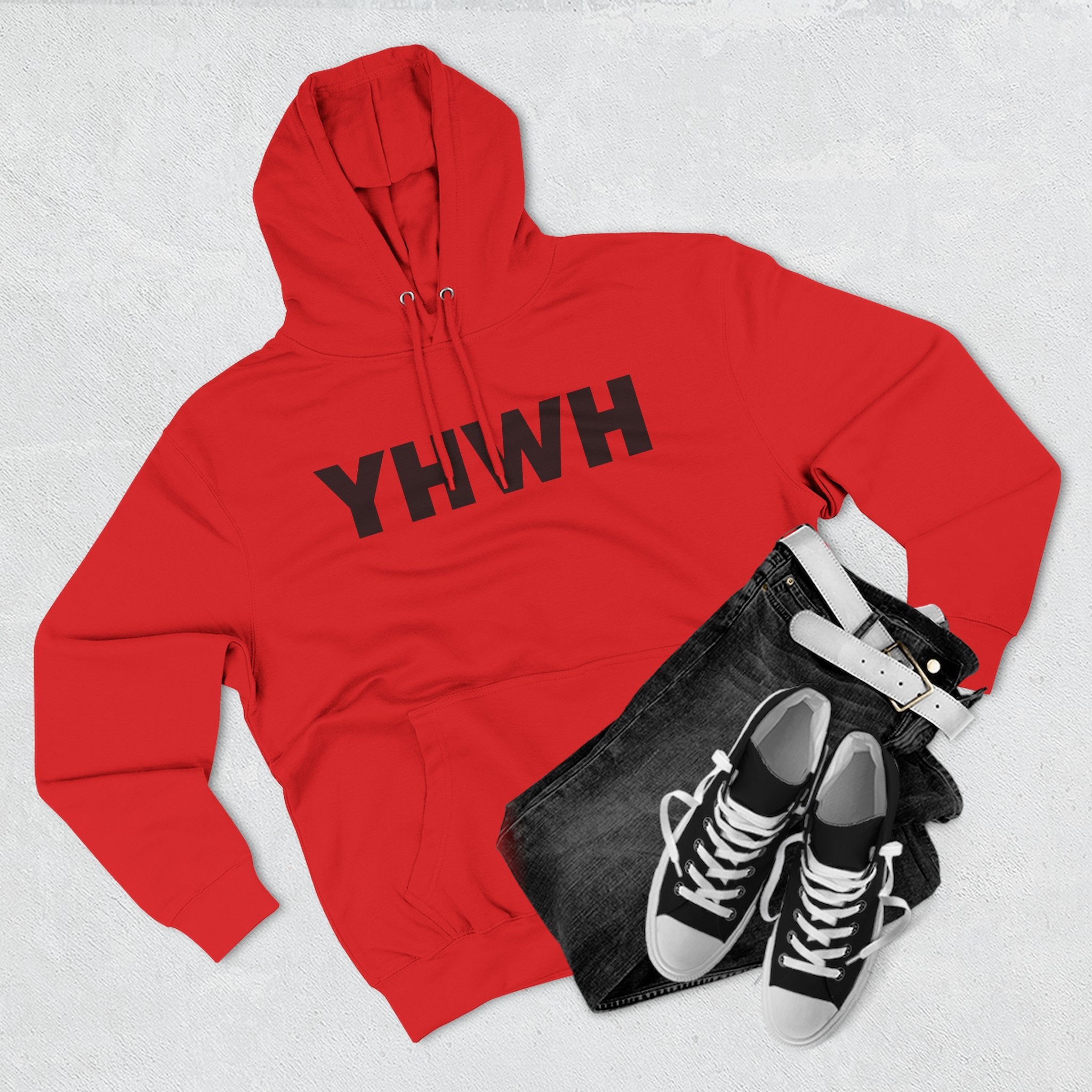 Faith-Inspired Fleece Hoodie, YHWH Hoodie, Christian Sweatshirt, Inspirational Gift, Cozy Religious Apparel, Proverbs 3:5-6