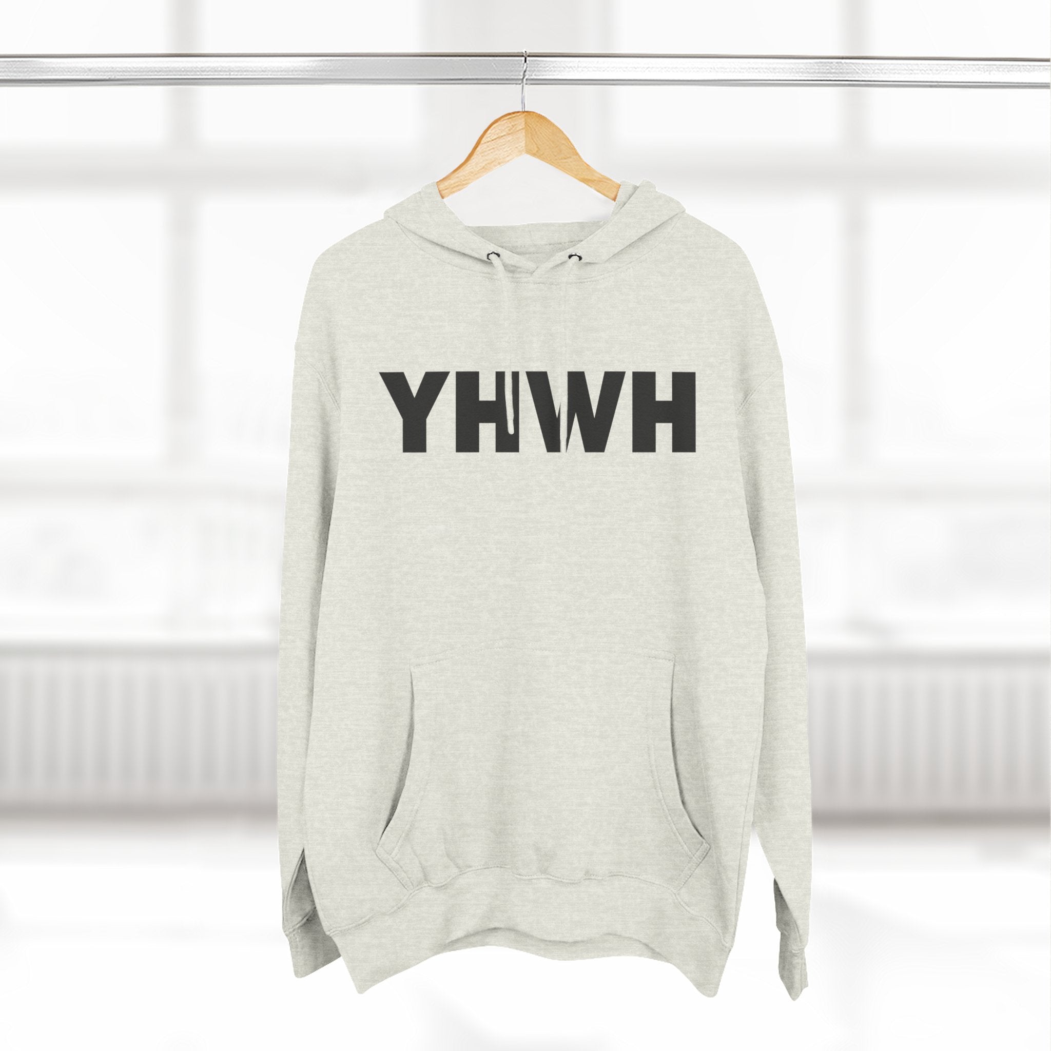 Faith-Inspired Fleece Hoodie, YHWH Hoodie, Christian Sweatshirt, Inspirational Gift, Cozy Religious Apparel, Proverbs 3:5-6