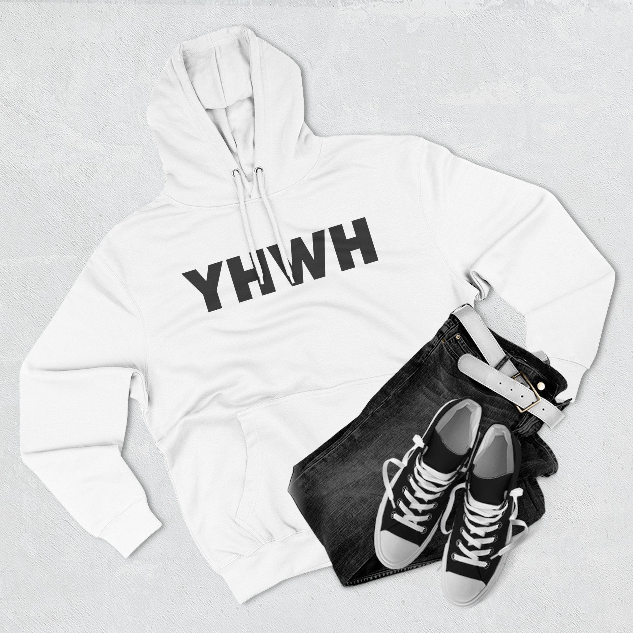 Faith-Inspired Fleece Hoodie, YHWH Hoodie, Christian Sweatshirt, Inspirational Gift, Cozy Religious Apparel, Proverbs 3:5-6