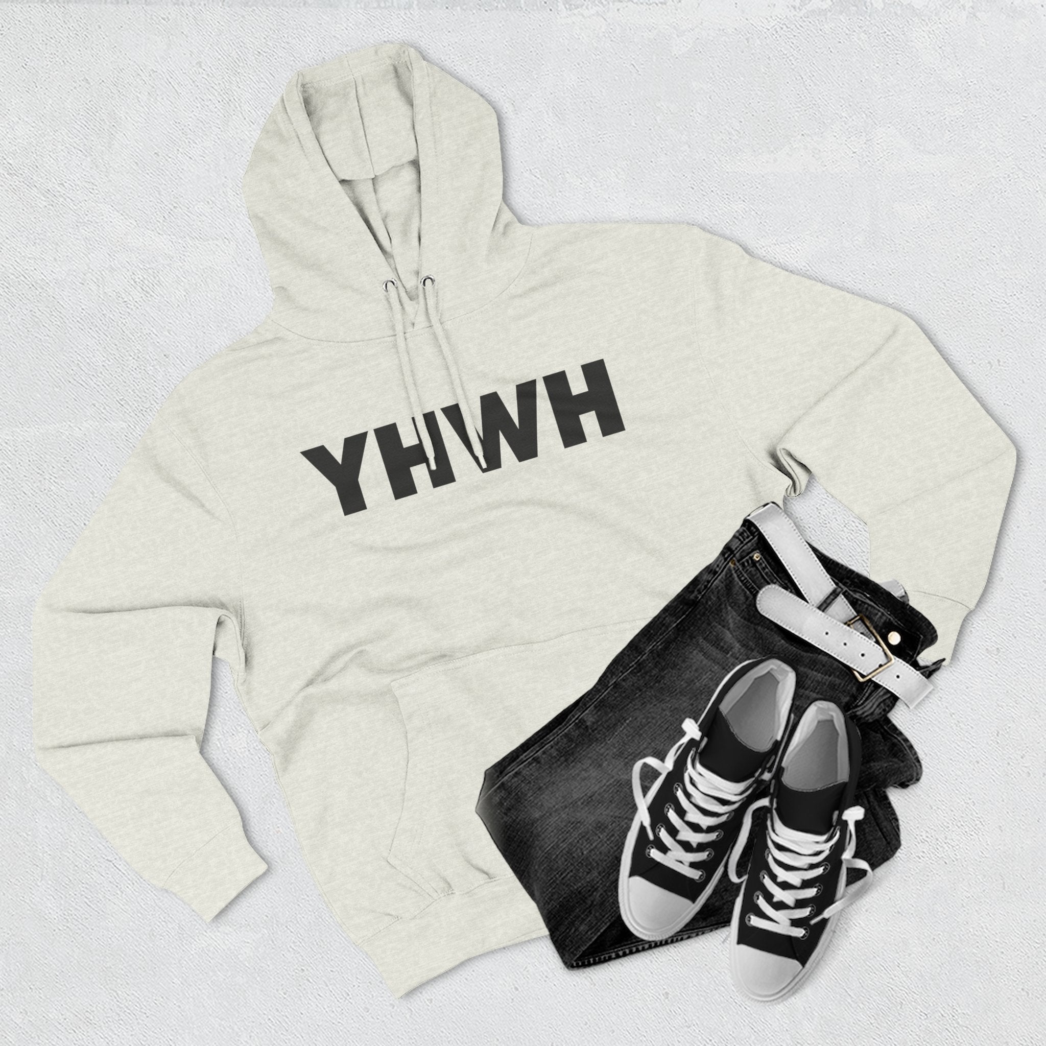 Faith-Inspired Fleece Hoodie, YHWH Hoodie, Christian Sweatshirt, Inspirational Gift, Cozy Religious Apparel, Proverbs 3:5-6